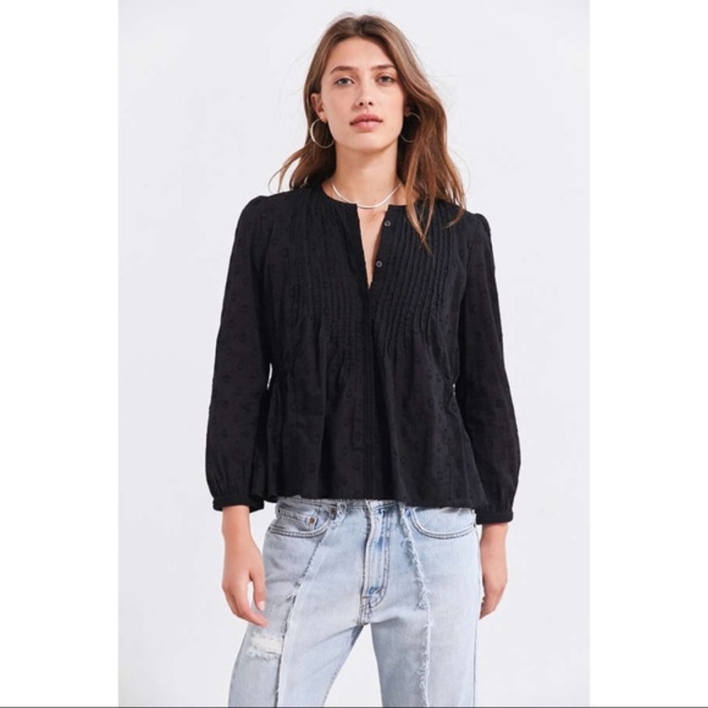 Urban Outfitters Ecote Polka Dot Blouse